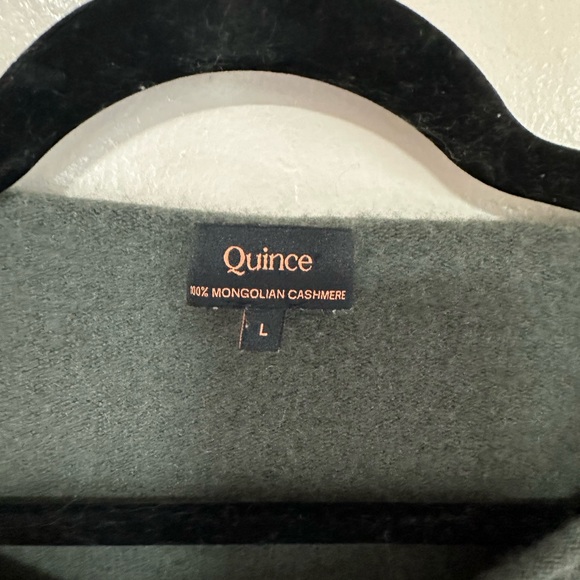 Quince Mongolian Cashmere Boatneck Sweater, Moss, Large - Picture 4 of 7